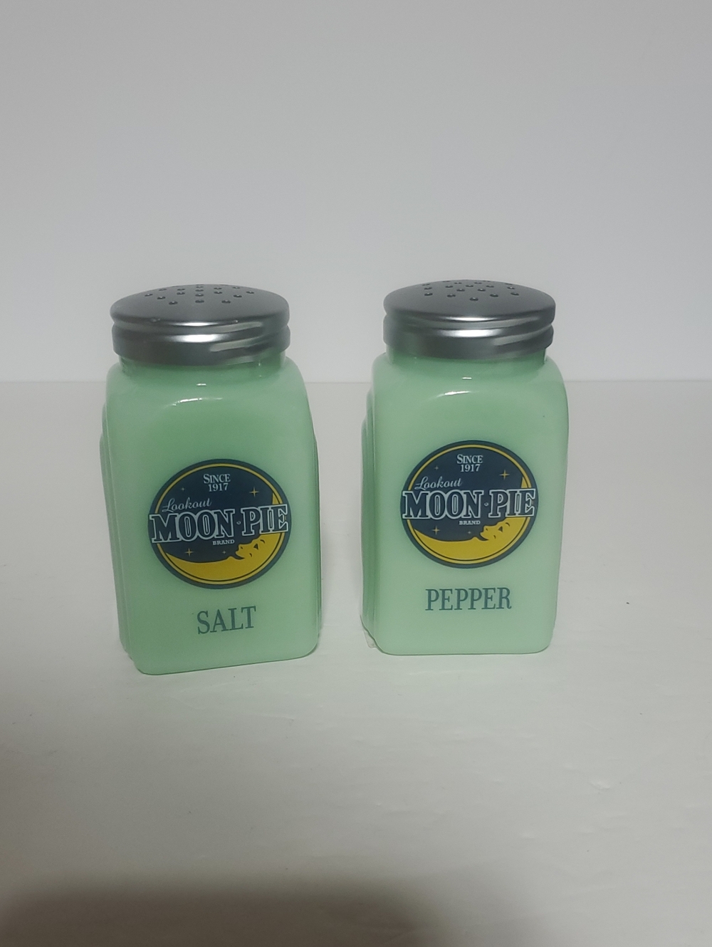 Jadeite Salt & Pepper Shakers - Set of 2